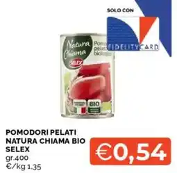 Mercatò Pomodori pelati natura chiama bio selex offerta