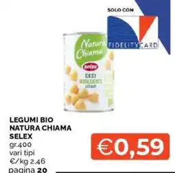 Mercatò Legumi bio Natura Chiama Selex offerta