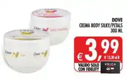 Deco Maxistore Dove crema body silky/petals offerta