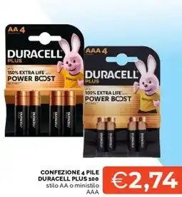 Mercatò Duracell Plus 100 offerta