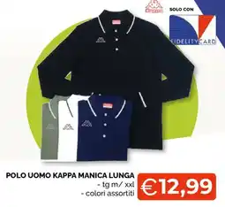 Mercatò Big Polo uomo Kappa manica lunga offerta