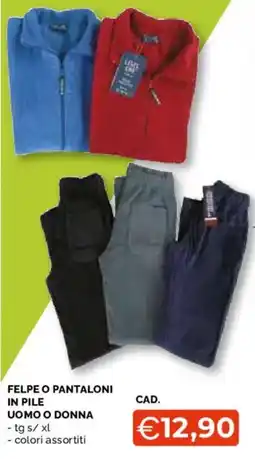 Mercatò Big Felpe o pantaloni in pile offerta