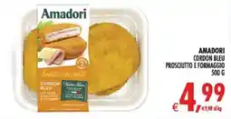 Deco Maxistore Amadori Cordon Bleu Prosciutto e Formaggio offerta