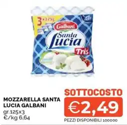 Mercatò Mozzarella Santa Lucia Galbani offerta