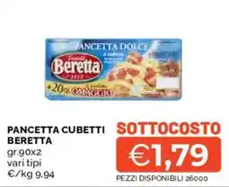 Mercatò Pancetta cubetti Beretta offerta