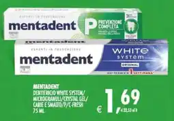 Deco Maxistore Mentadent dentifricio white system offerta