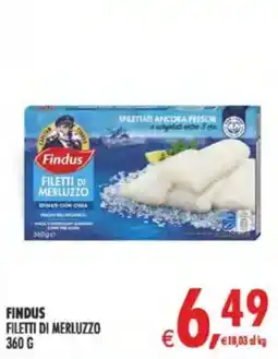 Deco Maxistore Findus filetti di merluzzo offerta