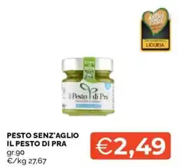 Mercatò Pesto senza aglio il pesto di pra offerta