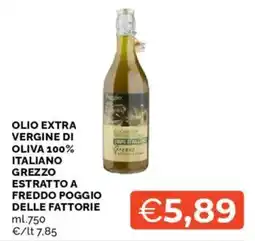 Mercatò Olio extra vergine di oliva 100% italiano grezzo offerta