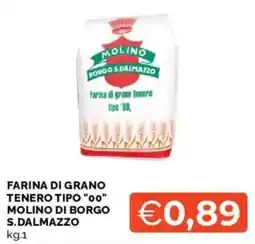 Mercatò Farina di grano tenero tipo "00" Molino di Borgo S. Dalmazzo offerta