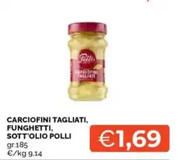Mercatò Carciofini tagliati, funghetti, sott'olio Polli offerta