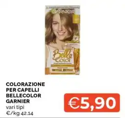 Mercatò Colorazione per capelli Bellecolor Garnier offerta