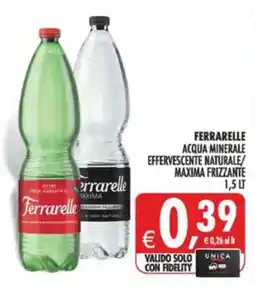 Deco Maxistore Ferrarelle acqua minerale effervescente naturale/maxima frizzante offerta