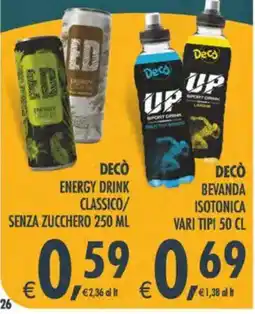 Deco Maxistore Decò Energy Drink Classico offerta