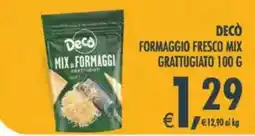 Deco Maxistore Decò Mix di formaggi grattugiati offerta