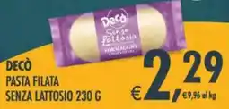 Deco Maxistore Decò pasta filata senza lattosio offerta
