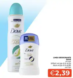 Mercatò Linea deodorante Dove offerta