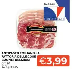Mercatò Antipasto emiliano la fattoria delle cose buone i deliziosi offerta