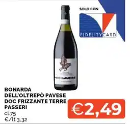 Mercatò Bonarda dell'Oltrepò Pavese DOC Frizzante Terre Passeri offerta