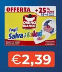 Mercatò Fogli Salva i Colori Omino Bianco offerta