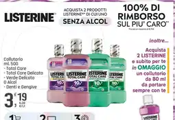 Supermercati Dok Collutorio Listerine offerta