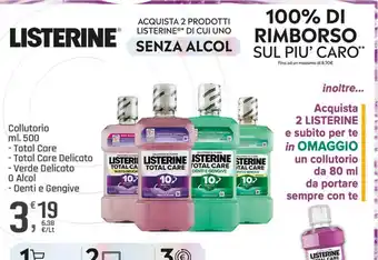 Supermercati Dok Collutorio Listerine offerta