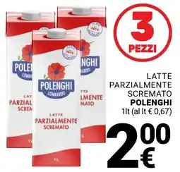 Supermercati Gulliver Latte parzialmente scremato Polenghi offerta