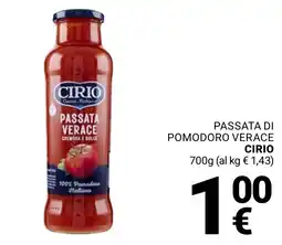 Supermercati Gulliver Passata verace Cirio offerta