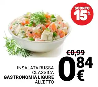Insalata russa classica gastronomia ligure all'etto