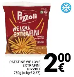 Supermercati Gulliver Patatine We Love Extrafini Pizzoli offerta