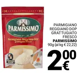 Supermercati Gulliver Parmigiano Reggiano DOP grattugiato fresco Parmissimo offerta