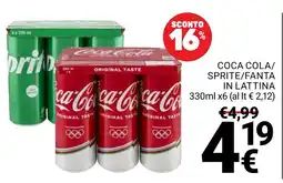Supermercati Gulliver Coca Cola/Sprite/Fanta offerta
