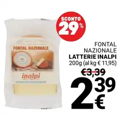 Supermercati Gulliver Fontal Nazionale Inalpi offerta