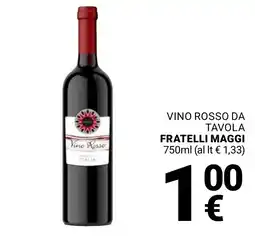Supermercati Gulliver Vino Rosso Fratelli Maggi offerta