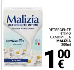 Supermercati Gulliver Detergente intimo camomilla Malizia offerta