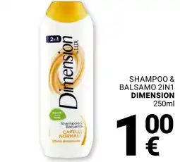 Supermercati Gulliver Shampoo & Balsamo 2in1 Dimension offerta