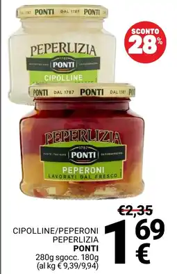 Supermercati Gulliver Cipolline/peperoni peperlizia ponti offerta