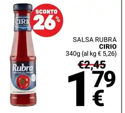 Supermercati Gulliver Salsa rubra Cirio offerta
