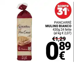 Supermercati Gulliver Pan Carrè Mulino Bianco offerta