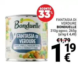 Supermercati Gulliver Fantasia di verdure Bonduelle offerta