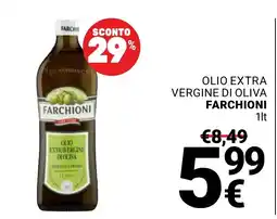 Supermercati Gulliver Olio extra vergine di oliva Farchioni offerta