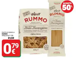 Supermercati Gulliver Pasta di semola Rummo offerta