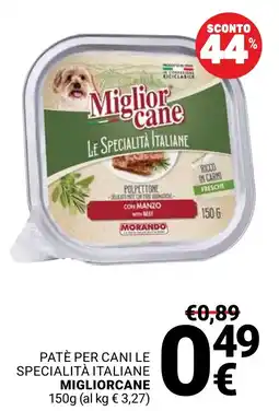 Supermercati Gulliver Patè per cani Le Specialità Italiane MigliorCane offerta