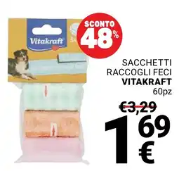 Supermercati Gulliver Sacchetti raccogli feci Vitakraft offerta