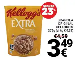 Supermercati Gulliver Granola original Kellogg's offerta