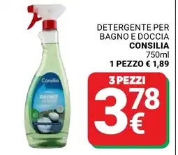 Supermercati Gulliver Detergente per bagno e doccia Consilia offerta