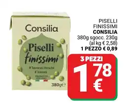 Supermercati Gulliver Piselli finissimi Consilia offerta