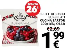 Supermercati Gulliver Frutti di bosco Cucina Sartor offerta