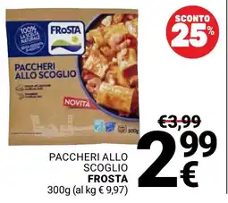 Supermercati Gulliver Paccheri allo scoglio Frost offerta