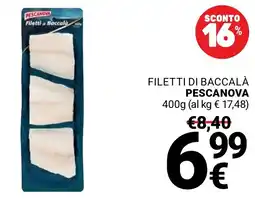 Supermercati Gulliver Filetti di Baccalà Pescanova offerta